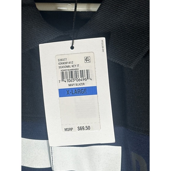 DKNY Men's Polo Shirt Color Block Short Sleeve Casual Top, Size XL, NWT - Picture 5 of 5